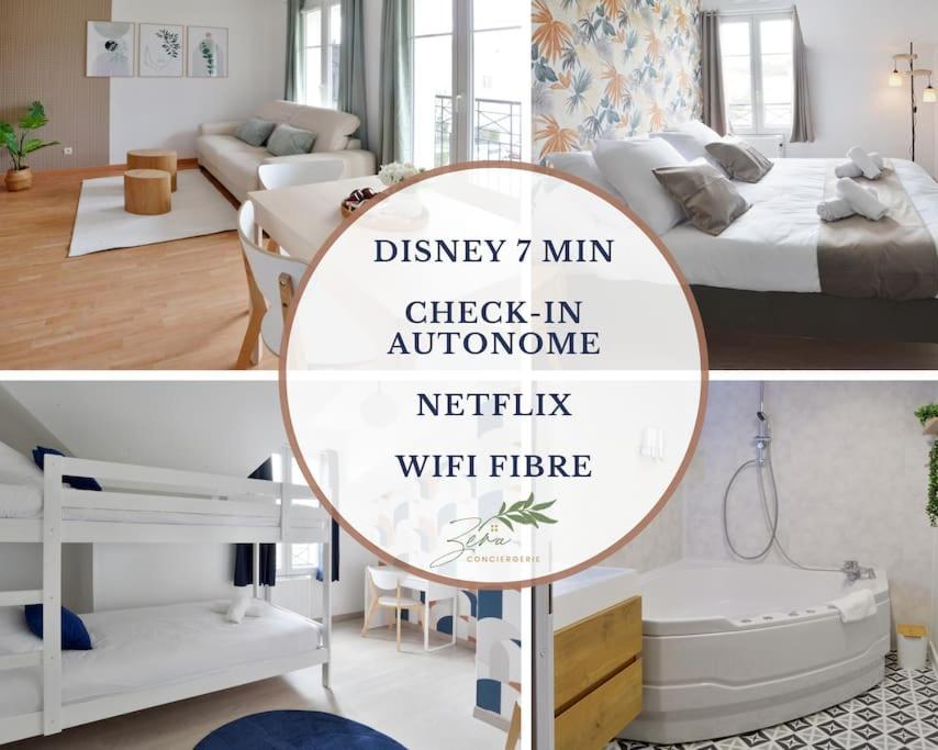 Sesame Duplex Disneyland Paris Netflix 6 Personnes Et 1 Bebe Avec Parking رومافييي المظهر الخارجي الصورة